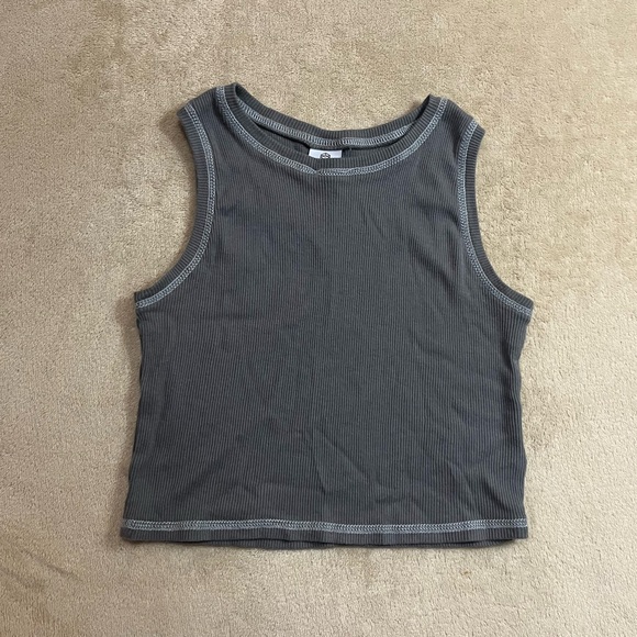 Zine Clothing Tops - Grey tank top
